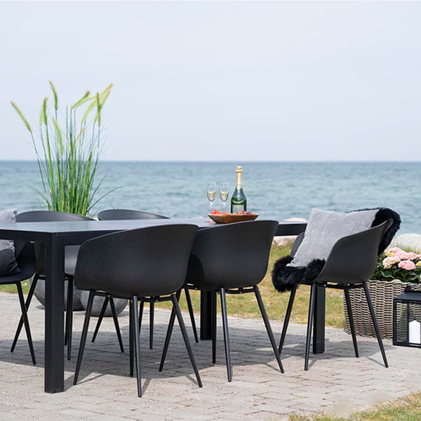 House Nordic Spisebordsstol Sort Roda Spisebordsstol i sort med sorte ben 2 stk - House Nordic