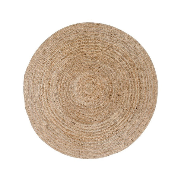 House Nordic Tæppe Natur / Ø120 cm Bombay Tæppe I Flettet Jute Natur Ø120 cm Fra House Nordic