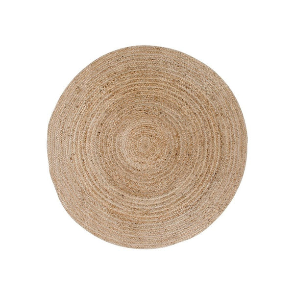 House Nordic Tæppe Natur / Ø90 cm Bombay Tæppe I Flettet Jute Natur Ø90 cm Fra House Nordic