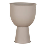 House Nordic vase Sand / Ø19xH27 cm Amalfi Blomsterstander i stål, sand Fra House Nordic Ø19xH27 cm