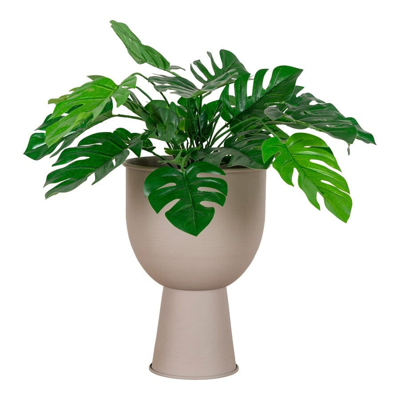 House Nordic vase Sand / Ø19xH27 cm Amalfi Blomsterstander i stål, sand Fra House Nordic Ø19xH27 cm