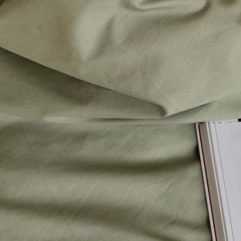 OMHU Sengetøj Omhu Percale Sengelinned i Dusty Green 100% økologisk bomuld