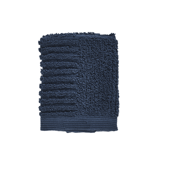 ZONE DENMARK Badehåndlæder og vaskeklude 30 x 30 cm / Dark Blue Classic Vaskeklud i Dark Blue - ZONE DENMARK