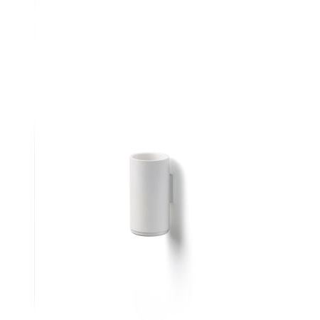 ZONE DENMARK Zone Rim Tandbørstekrus til væg Dia 7 x 13,6 cm White